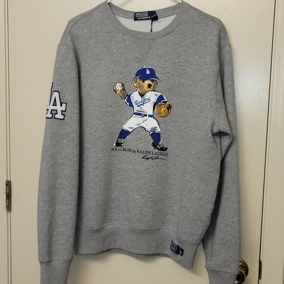 Polo Bear Ralph Lauren Dodgers Crewneck - Picture 1 of 8